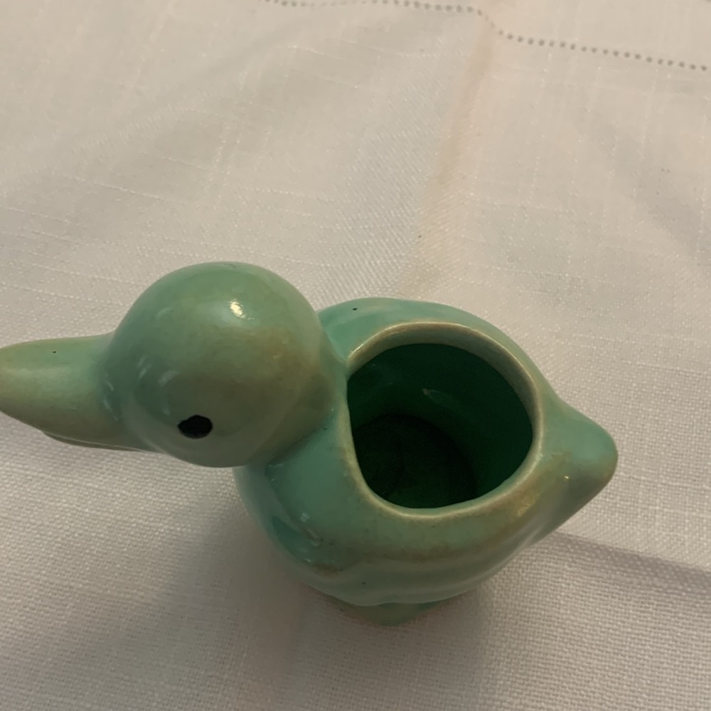 Small green duck planter vintage - Picture 2 of 10